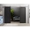 Sartodoors Sturdy Dbl Barn Door 56 x 96in, Quadro 4111 Matte Black, Stainless Steel 13FT Rail Hangers Heavy Set QUADRO4111DB-S-BLK-5696 - alternate 3